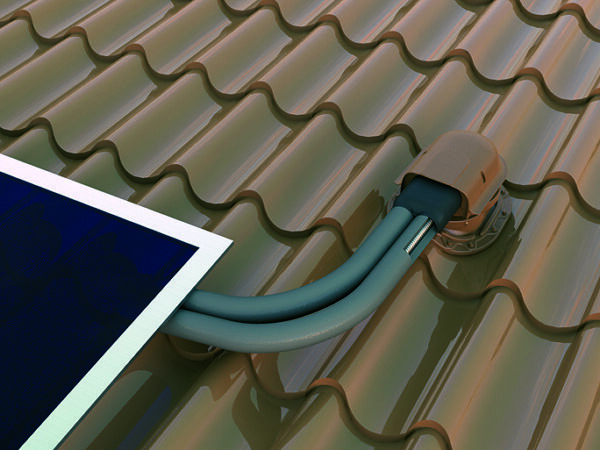 Solar viļņotā metāla jumtu pieslēguma elements - Image 3