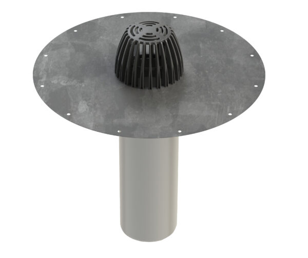 Acid-Resistant Steel Roof Drain, Model C Ø 110