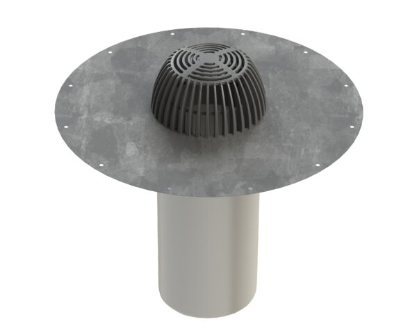 Acid-Resistant Steel Roof Drain, Model C Ø 160
