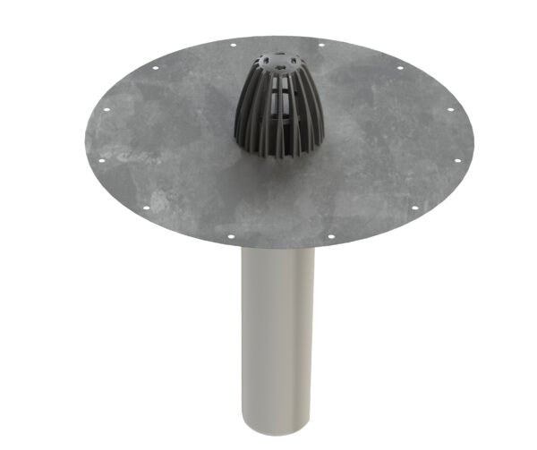 Acid-Resistant Steel Roof Drain, Model C Ø 75