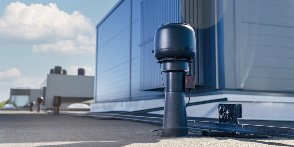 Leak water detectors VILPE Sense on a roof.