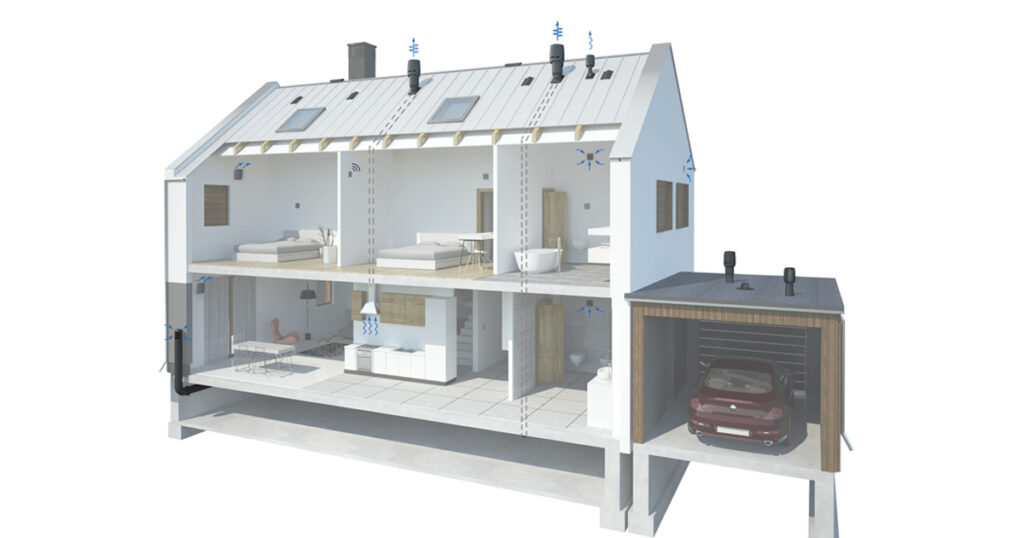 Sense moisture control house example