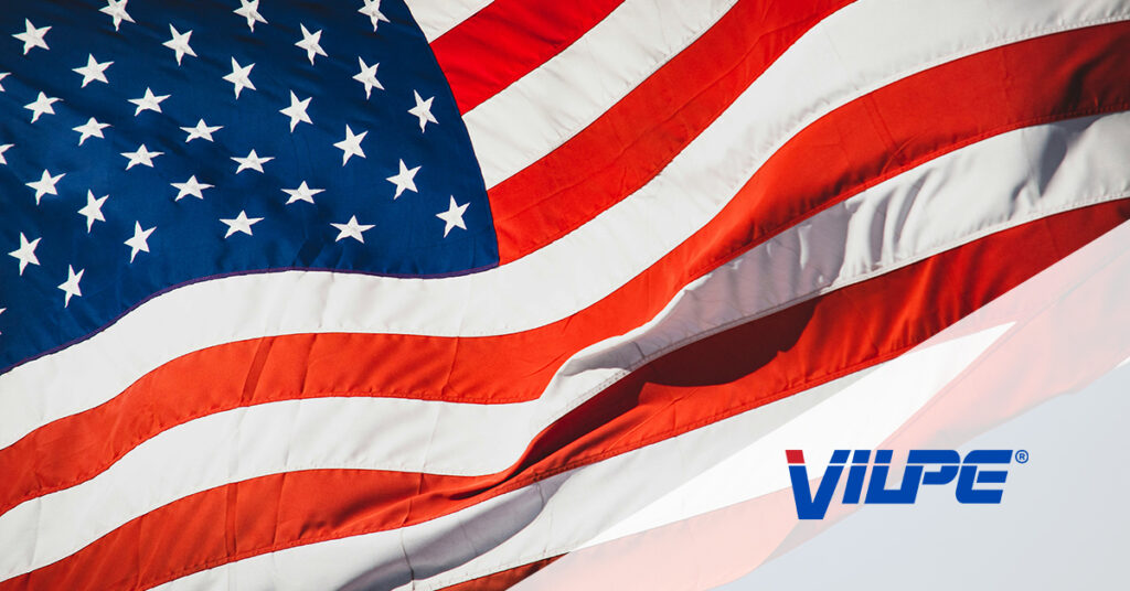 usa flag vilpe logo