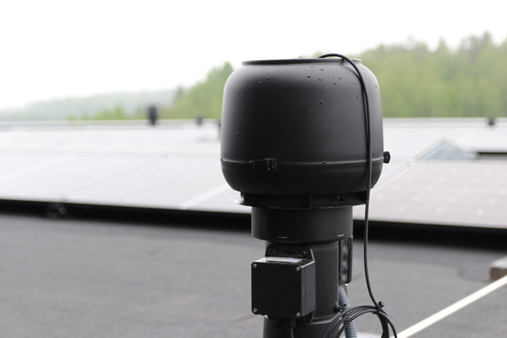 VILPE Sense Humidity Control System on the roof