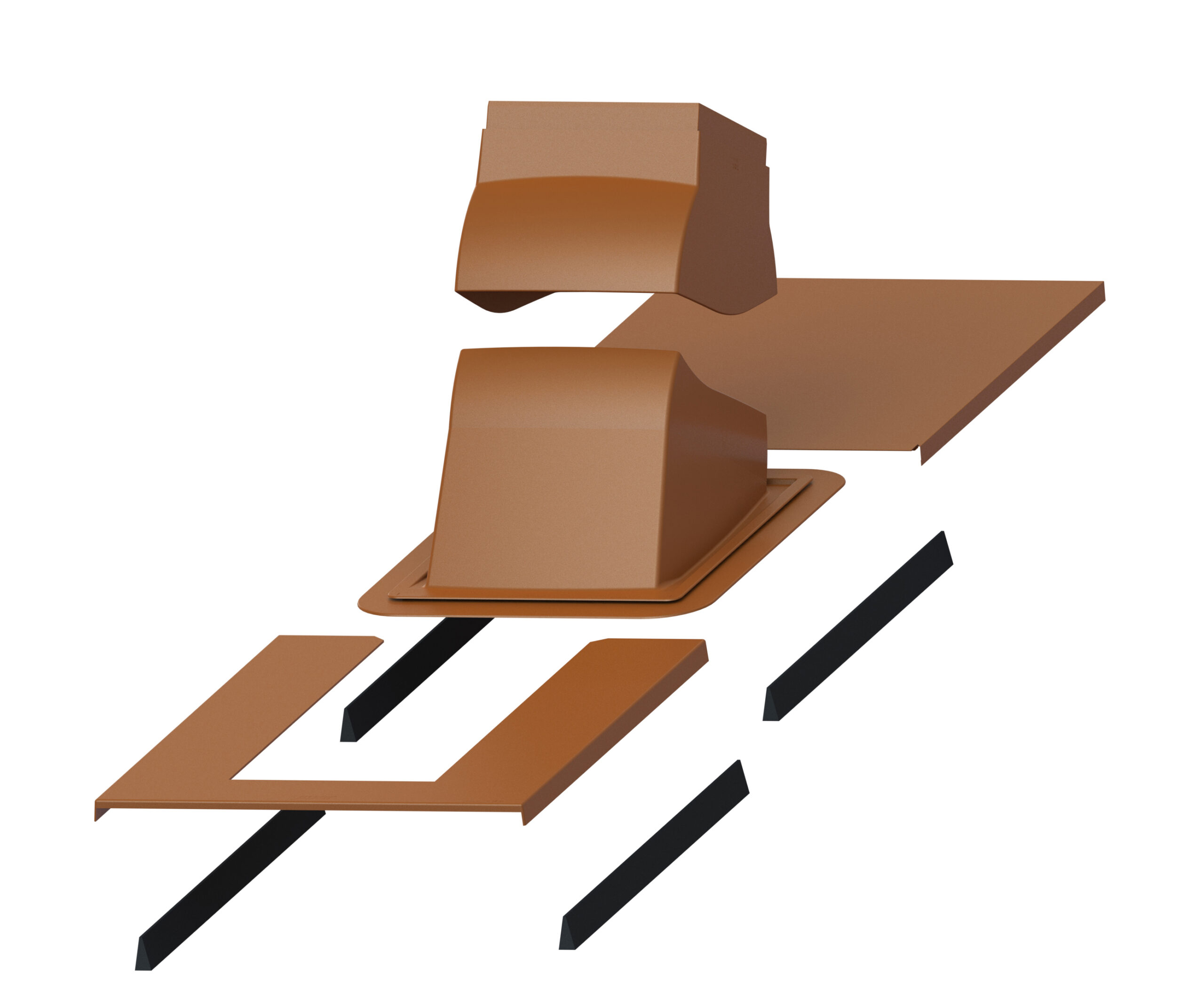ROOF PASS-THROUGH SET MODULAR CHIMNEY